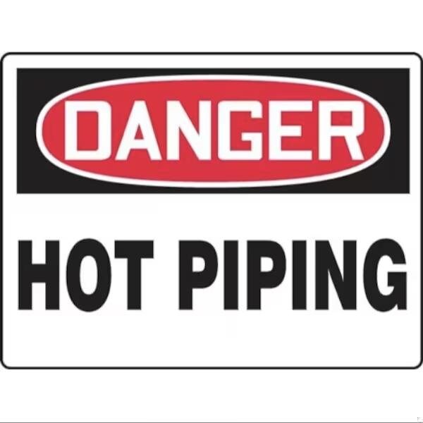 Accuform OSHA DANGER SIGN HOT PIPING 10 in X MCPG021XV - main
